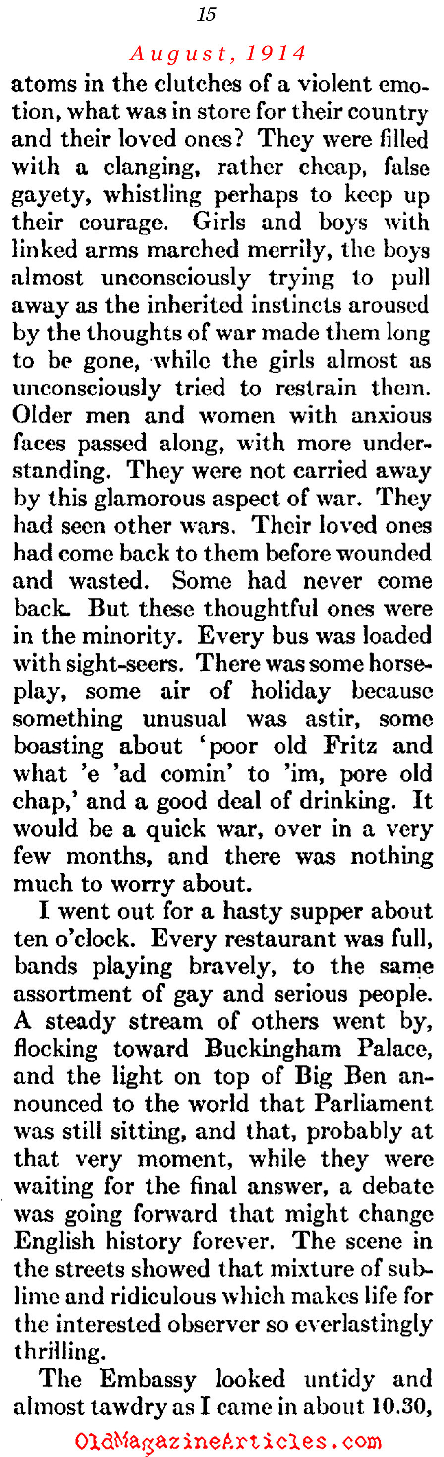 What the Stenographer Saw... (Atlantic Monthly, 1930)